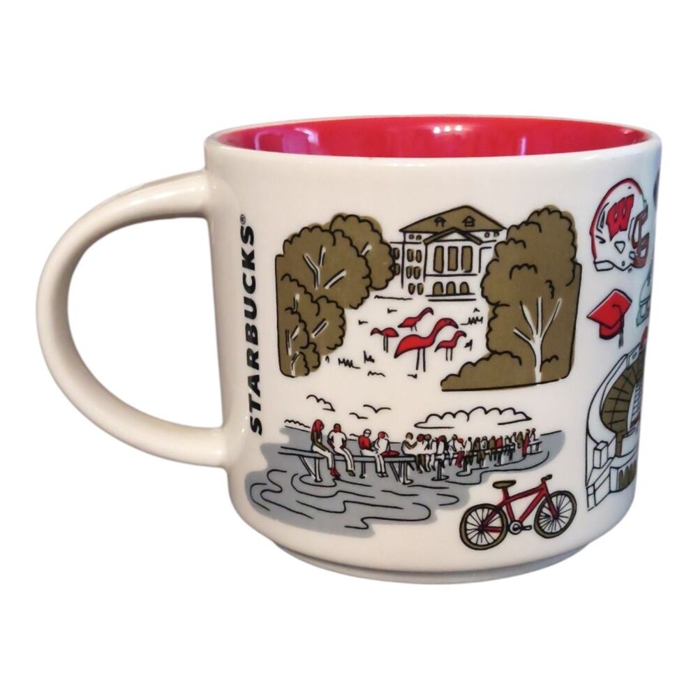 Starbucks University of Wisconsin Madison 14oz Been There Campus Collection - Picture 2 of 4